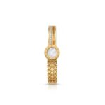 18K Gold Plated Mother of Pearl Roman Bangle for Women YouGorgeous