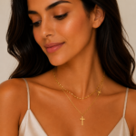 18K Gold Plated Cross Necklace