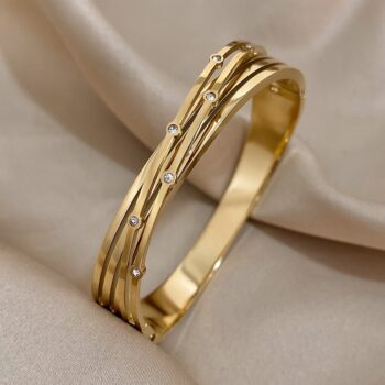 Waterproof Anti-Tarnish Jewelry | Multi-Row Luxury Bangle | YouGorgeous™