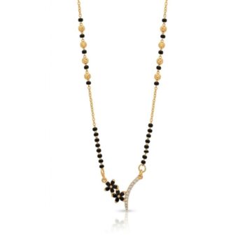 Waterproof Anti-Tarnish Jewelry | Blossom Arc Mangalsutra