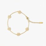 Waterproof Anti-Tarnish Jewelry | Rose Flower Station Bracelet