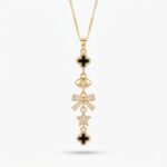 Waterproof Anti-Tarnish Jewelry | Mystic Linear Drop Necklace