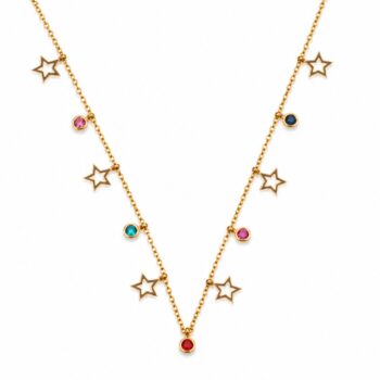 Waterproof Anti-Tarnish Jewelry | Astral Rainbow Necklace