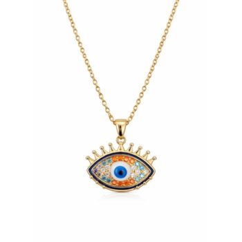 Waterproof Anti-Tarnish Jewelry | Multi-Color Evil Eye Necklace