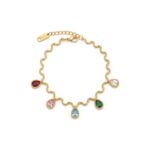 Waterproof Anti-Tarnish Jewelry | Rainbow Teardrop Bracelet | YouGorgeous™