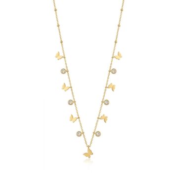 Waterproof Anti-Tarnish Jewelry | Butterfly Station Necklace