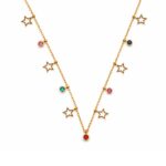 anti tarnish star charm necklace