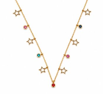 anti tarnish star charm necklace