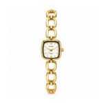 Yougorgeous 18K gold plated vintage cushion dial chain link watch bracelet for women